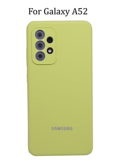 Buy Silicone Protective Cover for Samsung Galaxy A52 Slim Stylish Case with Inside Microfiber Lining in UAE