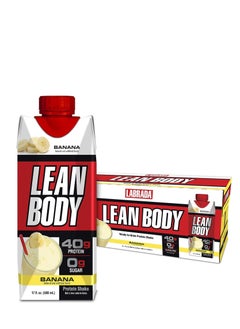 Buy Lean Body Shake banana 500ml Pack of 12 in UAE