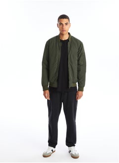 Buy Standard Fit College Neck Men's Bomber Coat in Egypt