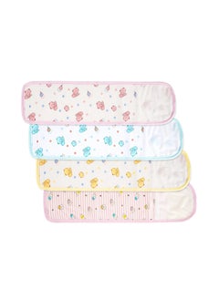 اشتري Cotton Baby Belly Bands, 4-Pack Infant Umbilical Cord Belly Band, Umbilical Cord Protection, Soft, Breathable Fabric, Adorable Animal Prints, Elastic, Unisex, Perfect for 0-12 Months Infants في الامارات