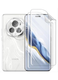 Buy Compatible with Honor Magic6 Pro 5G Screen Protector, 2 Pack Flexible Screen Protector + 2 Pack Tempered Glass Camera Lens Protector, HD, Anti-Scratch in Saudi Arabia