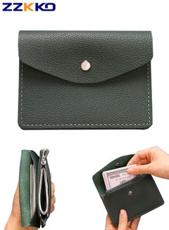 Buy Women's Coin Purse, Ultra-Large Capacity Multifunctional Women's Card Holder, Portable Travel Zippered Genuine Leather Women's Wallet, Second-Layer Leather in Saudi Arabia