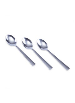 Buy Filza Set Of 3 Tea Spoon -Chrome in UAE