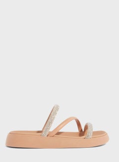 Buy Chloe Cross Strap Flat Sandals in UAE