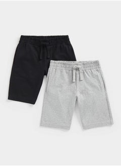 Buy Black and Grey Jersey Shorts 2 Pack in UAE