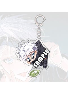 اشتري Jujutsu Kaisen Acrylic Keychain Cute Anime Peripheral Key Ring Bag Pendant في السعودية