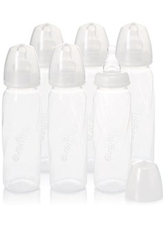 اشتري Evenflo Feeding Premium Proflo Vented Plus Polypropylene Baby, Newborn and Infant Bottles - Helps Reduce Colic - Clear, 8 Ounce في الامارات