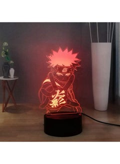 اشتري Naruto Anime 3D LED Night Light Naruto Action Figures USB Touch Desk Lamp 7 Colors Bedroom Night Lamp Table Lamp USB Remote Control Home Decor Light Child Birthday Christmas Gift Lamp في الامارات