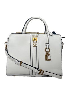 Buy GUESS Ginevra Logo Elite Society White Satchel for Women Cloud wash SB867506 in UAE