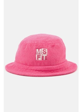 اشتري Women Brand Logo Bucket Hat, Pink في السعودية