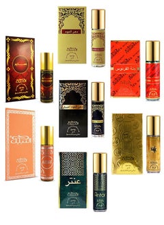 Buy 7 Pieces Ultimate Nabeel Alcohol-Free Roll Ons Collection Authentic Arabic Fragrance Oil Perfume Dahn Al Oud, Amiri, Gold 24k, Touch Me, Nasaem, Antar, Jannet El Firdaus 6 ML in UAE