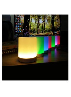 Buy LED Touch Lamp Rechargeable Bluetooth 3D Bass Speaker with Dancing Light Feature in Egypt