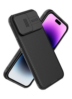 Buy For iPhone 15 Pro Magnetic Case with Camera Cover, Compatible with MagSafe, CamShield Pro Magnetic 15 Pro 5G Car Mount Case 6.1'', Built-in Magnet Circle Black in Saudi Arabia