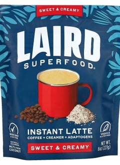 اشتري Instant Latte Coffee + Creamer + Adaptogens Sweet & Creamy 8 oz (227 g) في الامارات