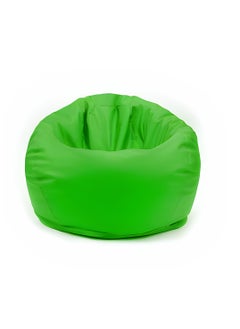 Buy Faux Leather Bean Bag With Polystyrene Beads Filling - Lime Green, Large in UAE