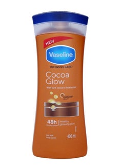Buy Intensive Care Cocoa Glow Body Lotion With Pure Cocoa And Shea Butter Brown 400ml in Egypt