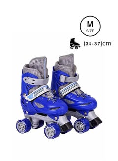 Buy Kids Unisex Four Wheel Roller Skating Shoes M (34-37)cm in UAE