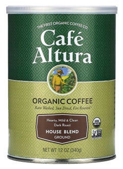 اشتري Organic Coffee House Blend Ground Dark Roast 12 oz (340 g) في الامارات