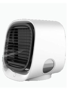 Buy Mini Conditioner Portable Air Cooler Fan with Night Light  USB Charging White in UAE