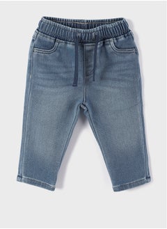 Buy Elastic Waist Basic Baby Boy Denim Trousers in Egypt