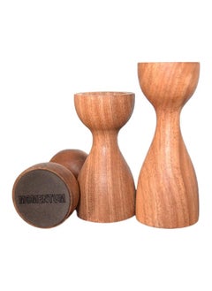 اشتري Momentum natural wood candle holder set of three pieces that enjoy unique warm wood texture and shape what you are looking for. في مصر