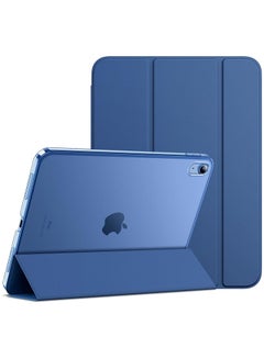 Buy Case for iPad 10 (10.9-Inch, 2022 Model, 10th Generation), Slim Stand Hard Back Shell Cover with Auto Wake/Sleep (Navy) in UAE