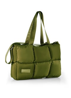 Buy Large capacity waterproof soft quilted shoulder bag and hand bag for women - Oily in Egypt