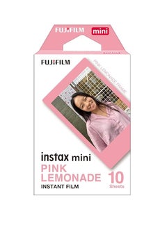 Buy Fujifilm Instax Mini Pink Lemonade Film - 10 Exposures in Saudi Arabia