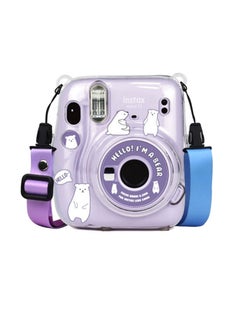 اشتري Fujifilm Instax Mini 11 Instant Camera Hard Case with Adjustable Strap and Sticker في الامارات