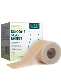 Buy Elaimei Silicone Scar Sheets Soft Silicone Gel Scar Tape Painless Silicone Tape Roll - Effective Silicone Scar Removal Strips Sheets for C-Section & Keloid Surgery, Burn, Acne in UAE