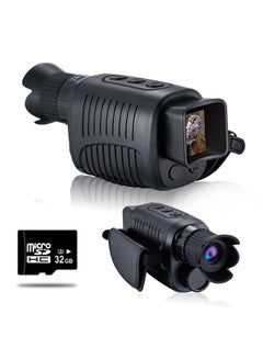 اشتري Digital Night Vision Monocular for 100% Darkness, 1080p Full HD Video Long Distance Infrared Night Vision Goggles Binoculars for Hunting, Camping, Travel, Surveillance with 32 GB Micro SD Card في الامارات