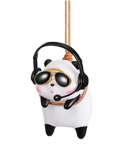 اشتري Panda Car Mirror Accessories Swinging Car Mirror Hanging Ornament Cute Car Pendant Car Decorations for Rear View Mirror في الامارات