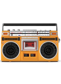 Buy Retro portable cassette player radio USB flash drive Bluetooth multi-function tape player nostalgic recorder cross-border Wheat Color (US Standard) in UAE