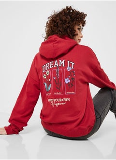 Buy Graphic Hoodie With Embroidery in UAE