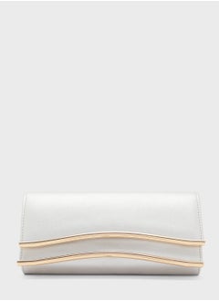 Buy Satin Clutch Bag With Gold Trim in UAE