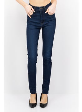 اشتري Women Skinny Fit Dark Wash Stretchable Jeans, Dark Blue في الامارات