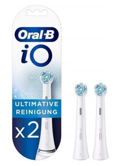 Buy Oral-B iO Ultimate Clean Replacement Brush Heads, White, 2 Count, iO RB CW-2 in UAE