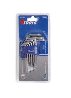 اشتري 9 Piece Chrome Vanadium Torx Key Wrench Set في الامارات