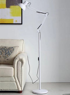 Buy Modern Flexible LED Floor Lamp Creative Multi-angle Adjustable Standing Light Living Room Bedroom Home Atmosphere Decor Standing Lamp With Rotatable Lamp Head White in Saudi Arabia