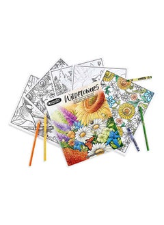 Buy 40-Page Coloring Book  Wildflowers in UAE