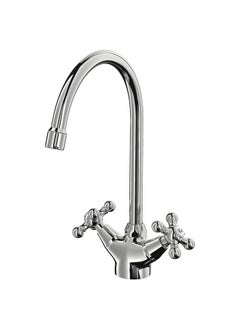 Buy Dual Control Kitchen Mixer Tap Chrome Plated in Saudi Arabia