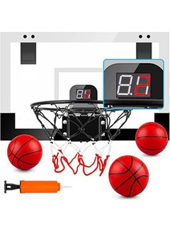 اشتري Indoor Basketball Hoop for Kids and Adults Door Room Basketball Hoop Mini Hoop with Electronic Scoreboard, 3 Balls and 3 Batteries Basketball Toys for 5 6 7 8 9 10 11 12 Year Old Boys Girls في السعودية
