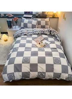 Buy Duvet Cover Set of 4 Bedding Set,4-Piece Geometric Design in Saudi Arabia