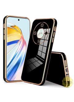 Buy Case for Honor X9b 5G Plated Gold Edge Slim Soft TPU Protective Phone Cover in Saudi Arabia
