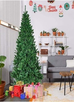 Buy Alaskan Pine Green Christmas Bushy Looking Artificial Tree with Metal Stand Xmas Home Décor, (6Ft/180CM) in Egypt