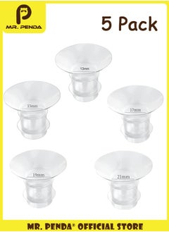 Buy 5 Pac Breast Milk Pump Inserts 13/15/17/19/21mm for Medela,Spectra 24mm Shields,Willow Cups.Compatible with S9/S10/S12 Wearable Breast Pump,Reduce Tunnel down to Correct Size in Saudi Arabia