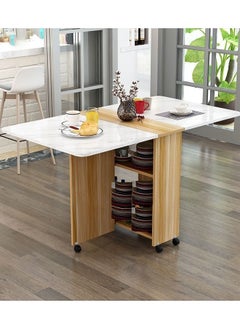 اشتري Folding Multifunctional Dining Table With Wheels في الامارات