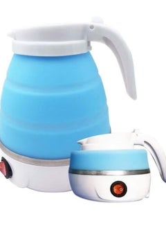 Buy Portable Electric Foldable Kettle for Travel, Silicone Water Boiler, Easy to Carry & Heat | Blue in UAE