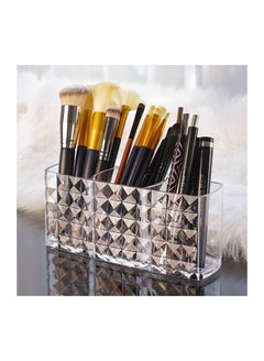 Buy Makeup Brush Holder Organizer Acrylic Cosmetic Brush Holder Eyeliners Organizer for Vanity Pen and Pencil Holder for Desk in UAE