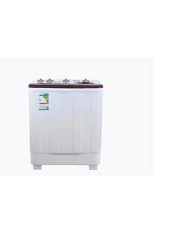 Buy General Supreme Washing Machine Twin Tub 8 KG White/Red in Saudi Arabia